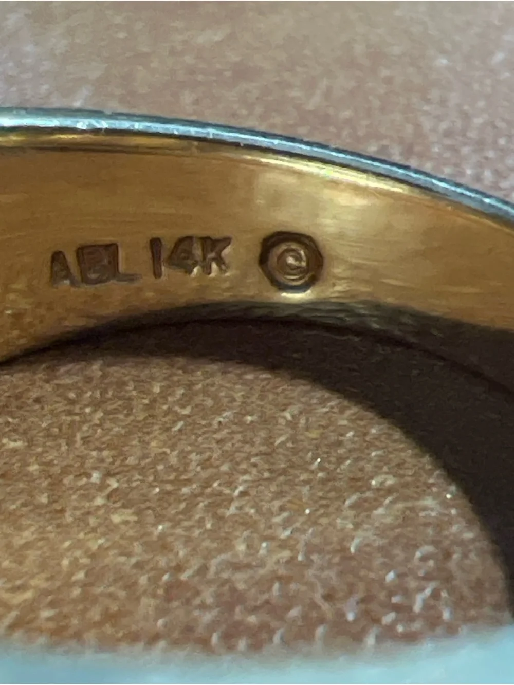 Mens 14K Yellow Gold 3 Rows of Channel-Set Genuine Diamonds Ring 1.75 Total CTW